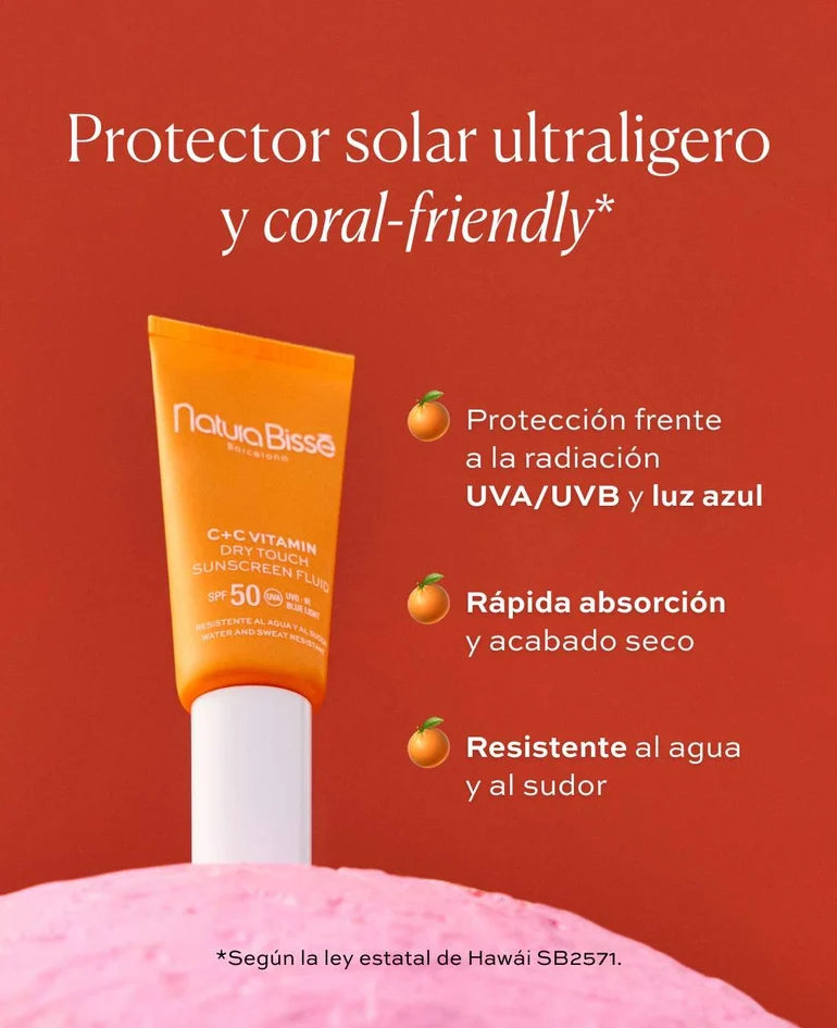 C+C SPF50 Dry Touch Sunscreen Fluid (protector solar reafirmante)