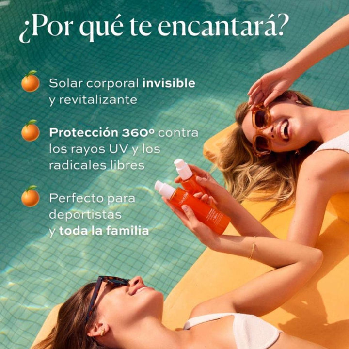 C+C vitamin SPF50 UVA/UVB Bi-Phase Invisible sunscreen - Protector solar Corporal