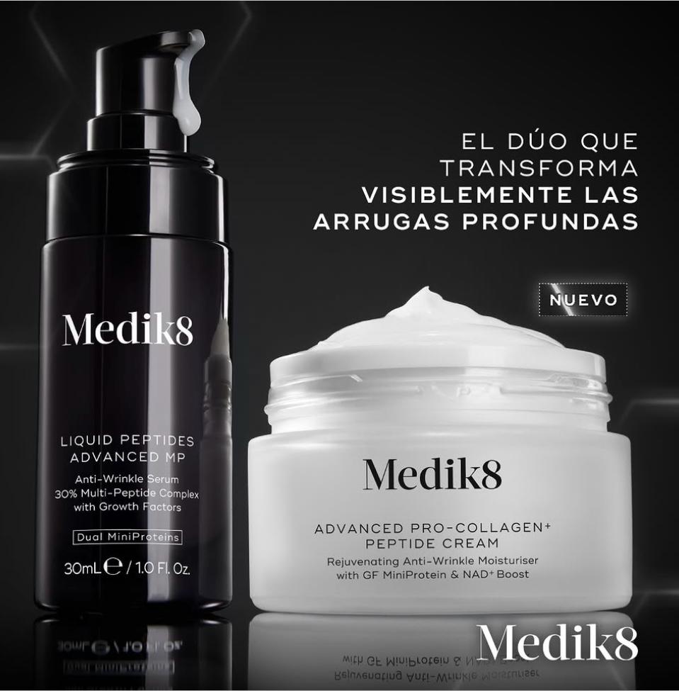 El dúo de Medik8 con Péptidos Reafirmantes