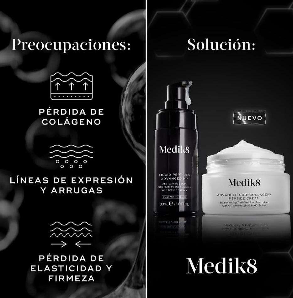 El dúo de Medik8 con Péptidos Reafirmantes